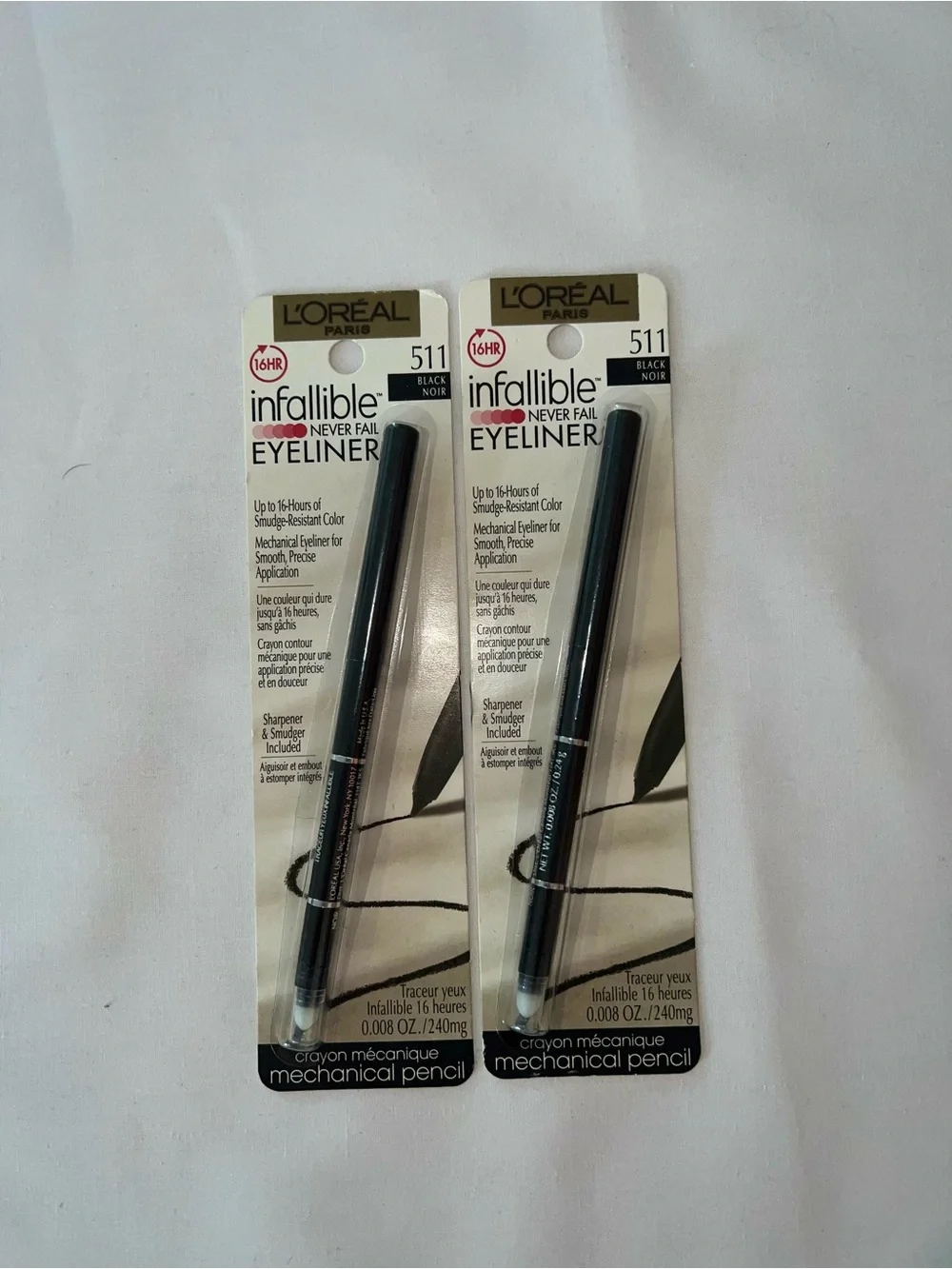 L'Oreal Infallible 511 Black Eyeliner - Twin Pack